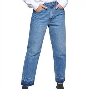 Kent Cotton High-Rise Straight-Leg Jeans